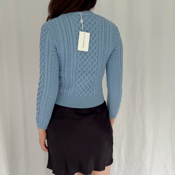 NWT Altuzarra Cabbie Sweater - Ash Blue in S - Picture 5 of 7